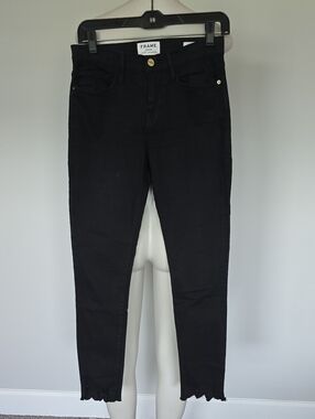 Frame black Le Skinny de Jeanne cropped jeans-26